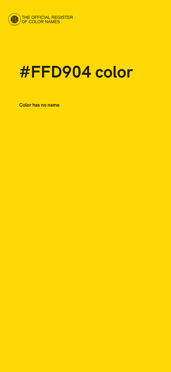 #FFD904 color image