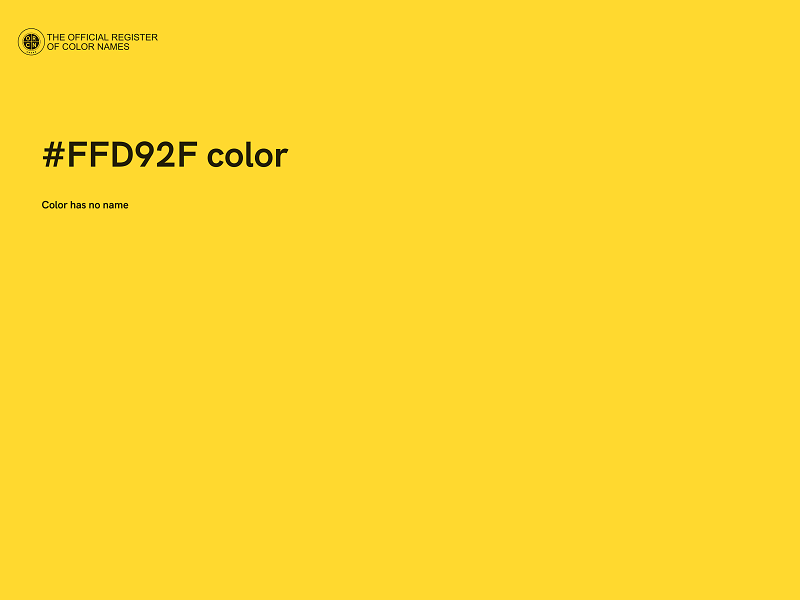 #FFD92F color image