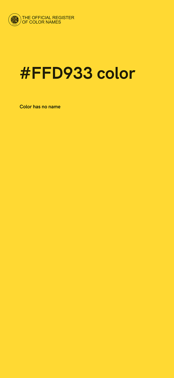 #FFD933 color image