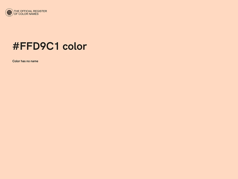 #FFD9C1 color image