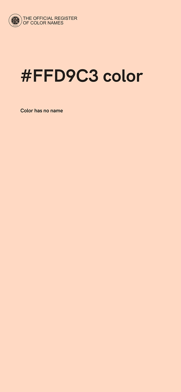 #FFD9C3 color image