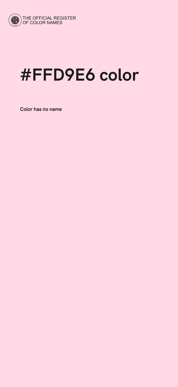 #FFD9E6 color image