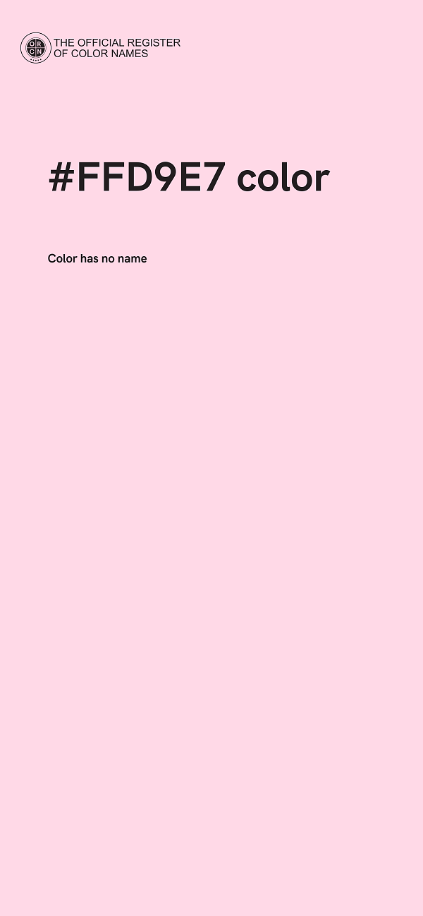#FFD9E7 color image