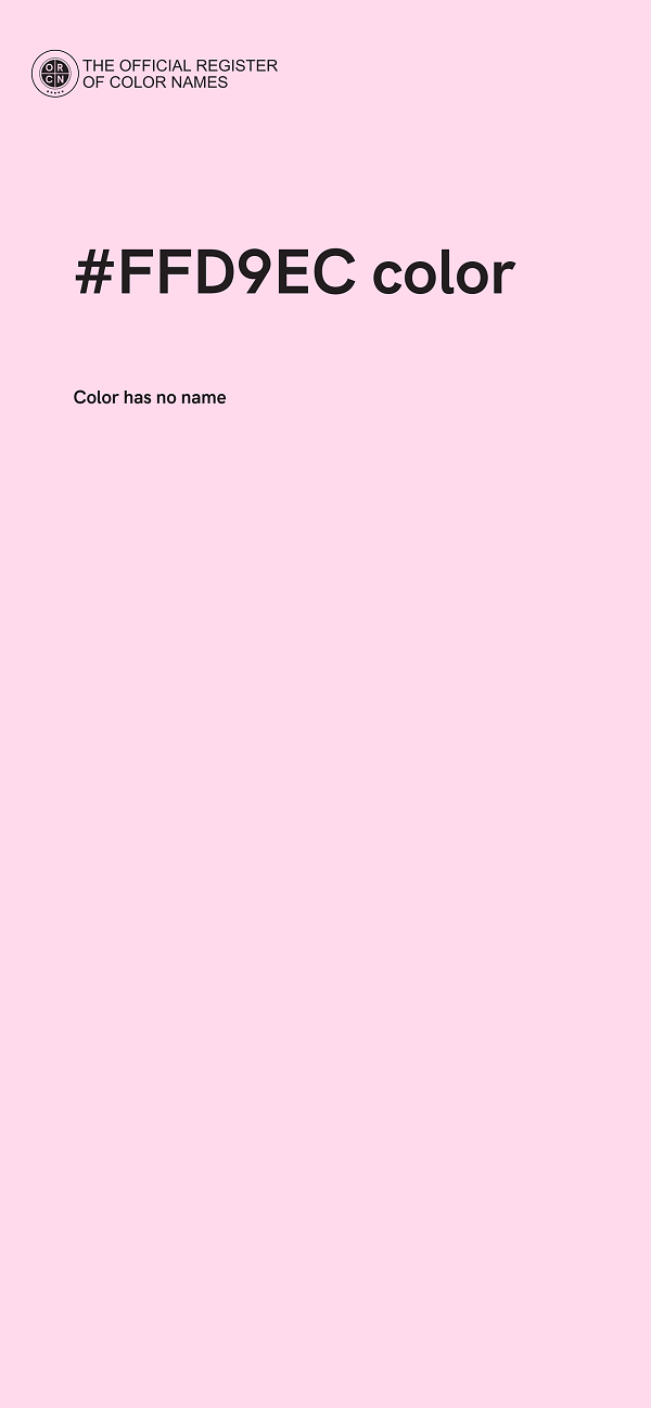 #FFD9EC color image