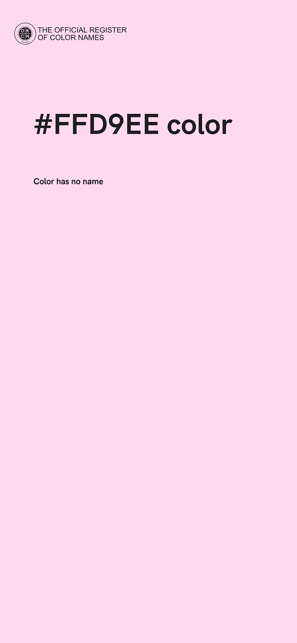 #FFD9EE color image