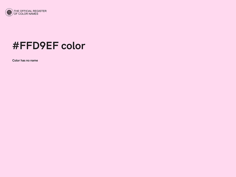 #FFD9EF color image