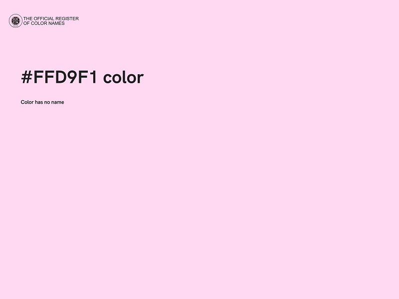 #FFD9F1 color image
