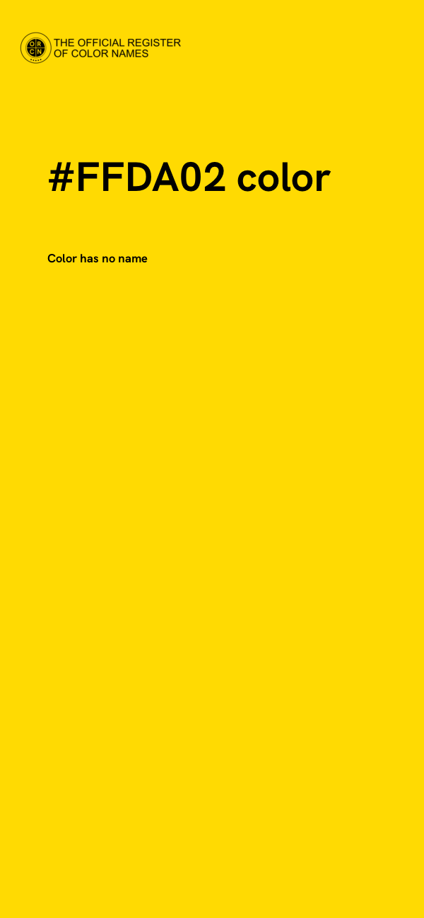 #FFDA02 color image