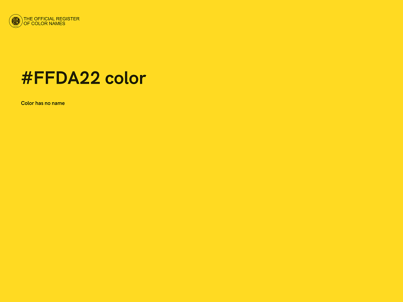 #FFDA22 color image