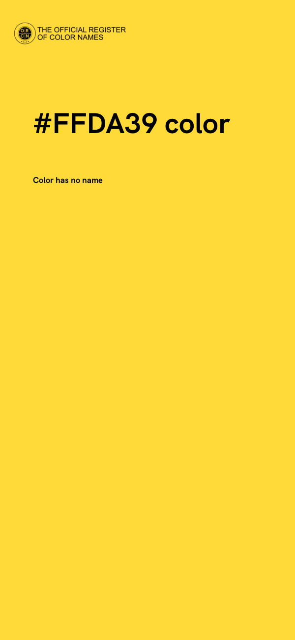 #FFDA39 color image