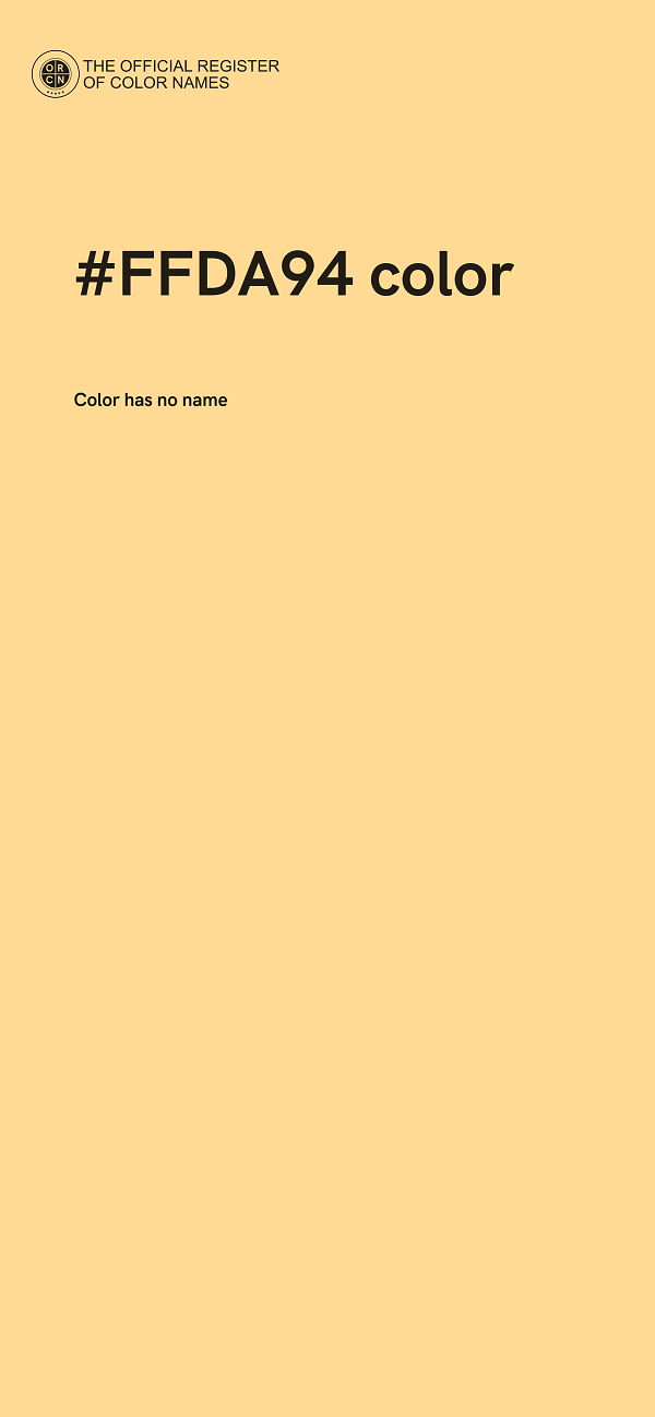 #FFDA94 color image