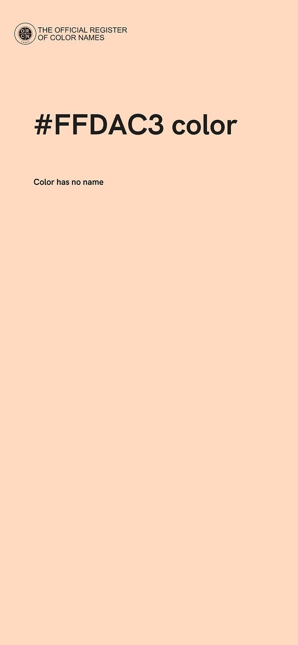 #FFDAC3 color image