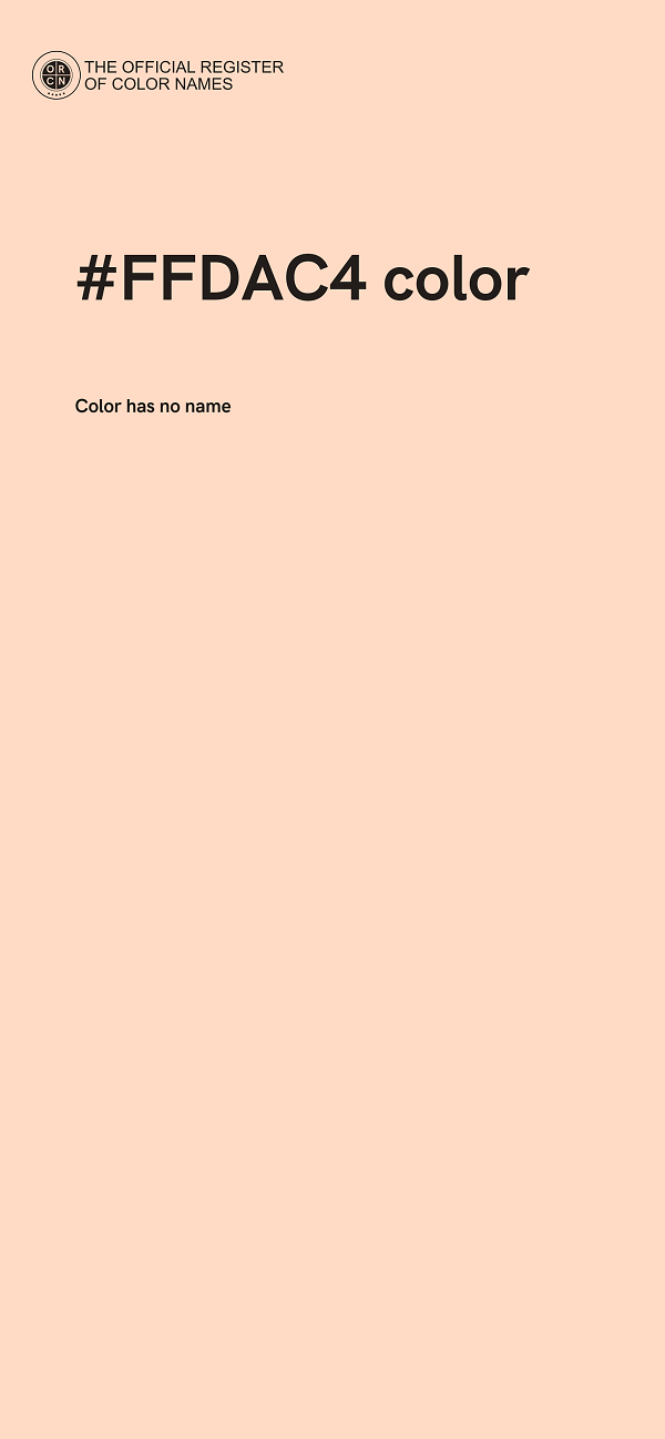 #FFDAC4 color image