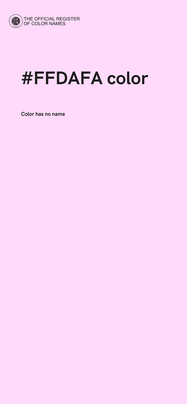 #FFDAFA color image