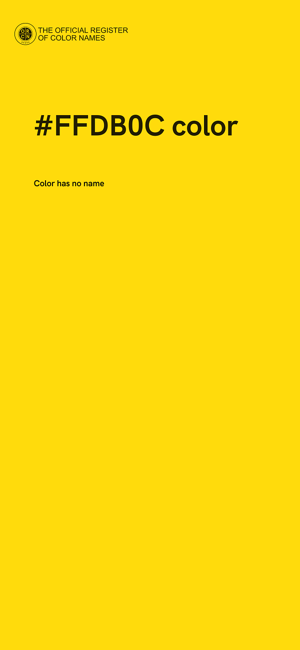 #FFDB0C color image