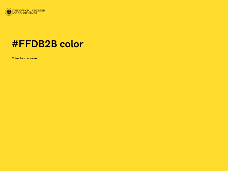 #FFDB2B color image