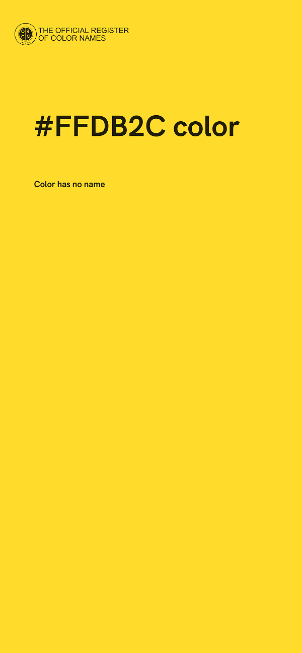 #FFDB2C color image