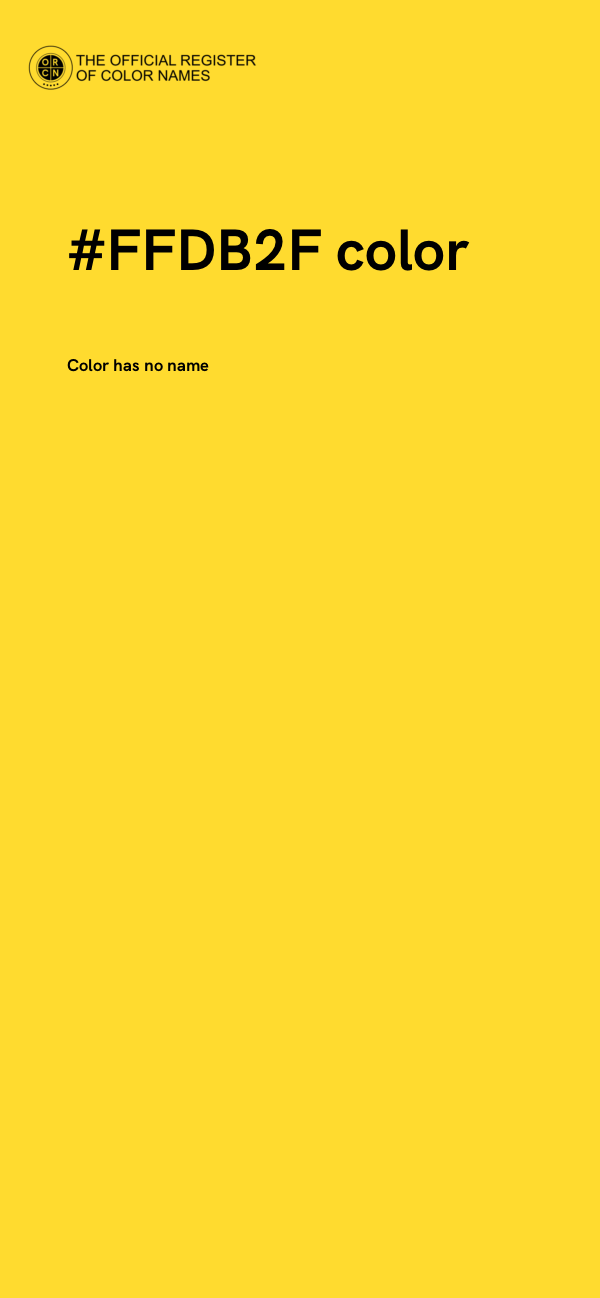 #FFDB2F color image