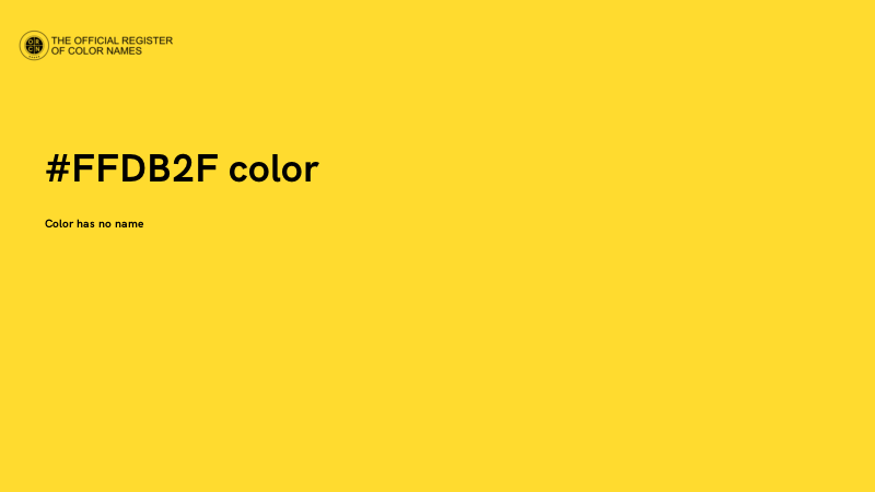 #FFDB2F color image