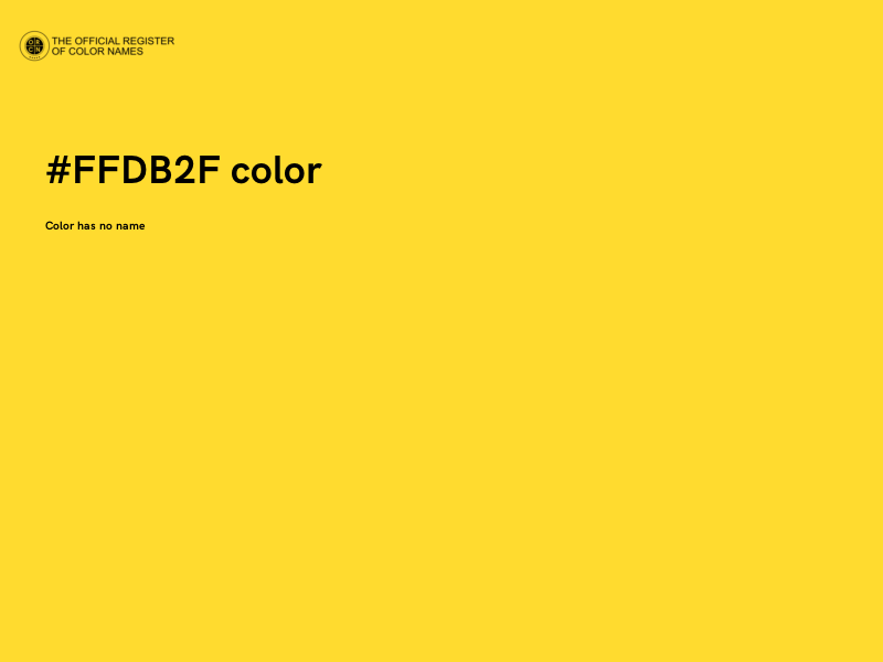 #FFDB2F color image