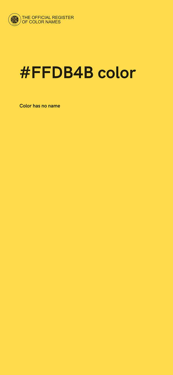#FFDB4B color image