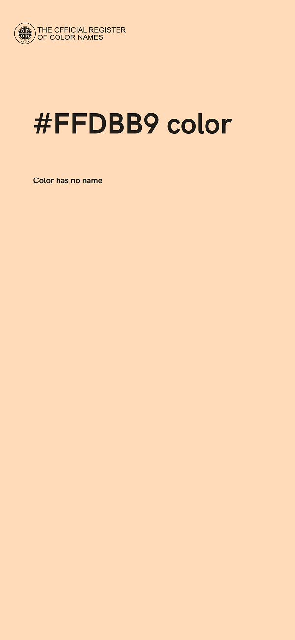 #FFDBB9 color image