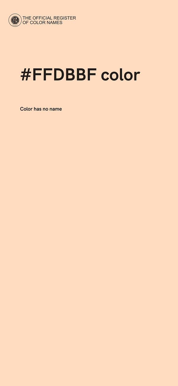 #FFDBBF color image