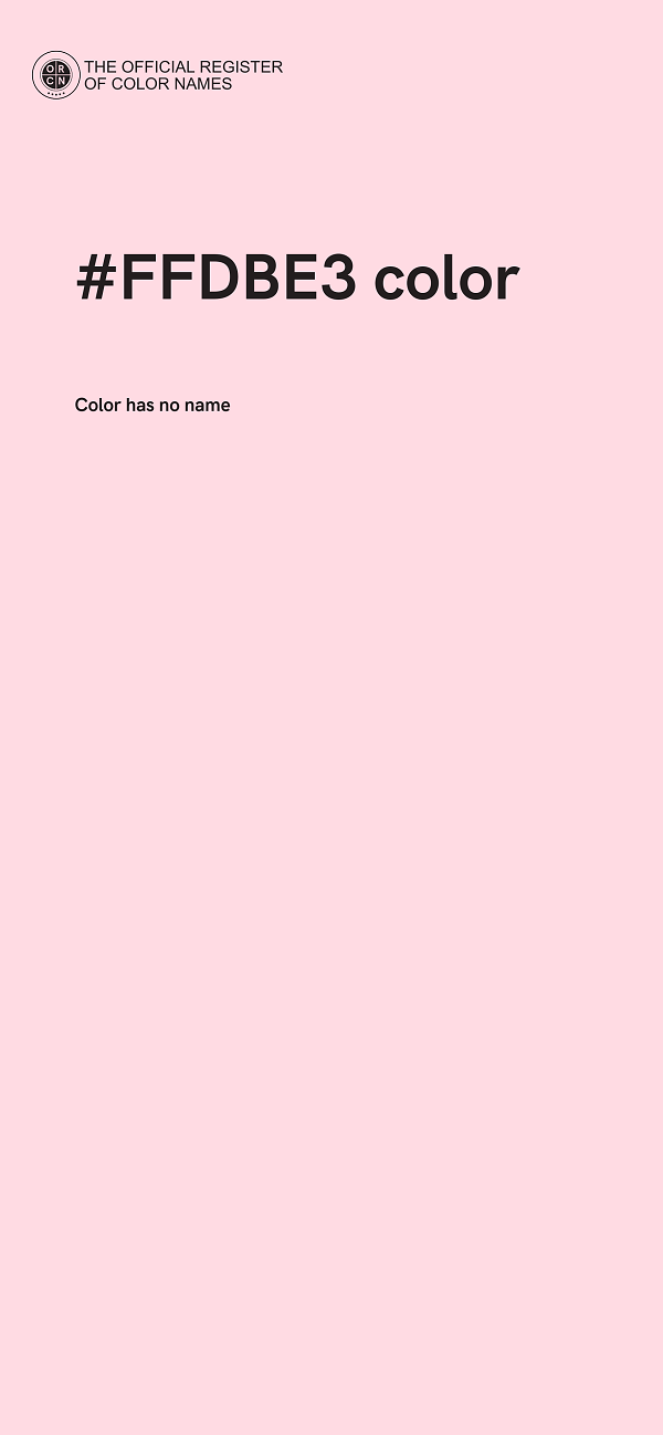 #FFDBE3 color image