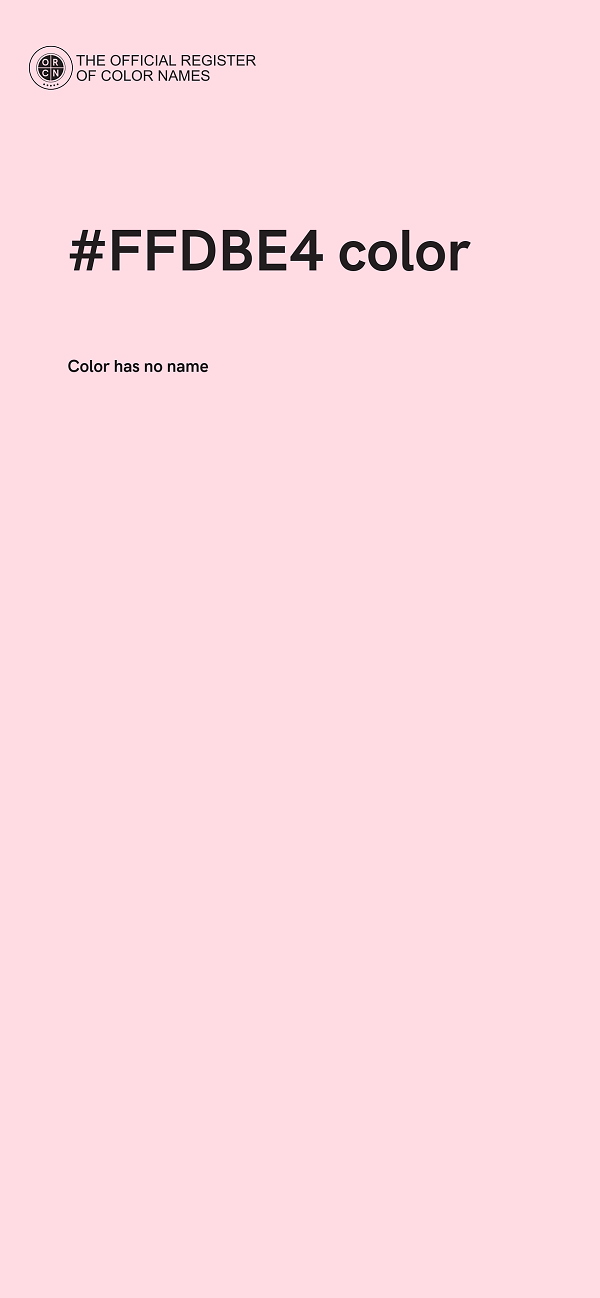 #FFDBE4 color image