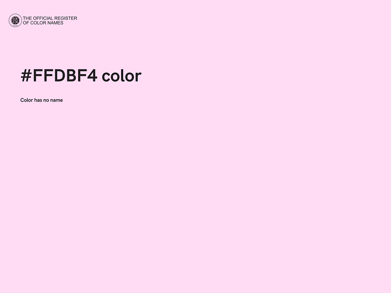 #FFDBF4 color image