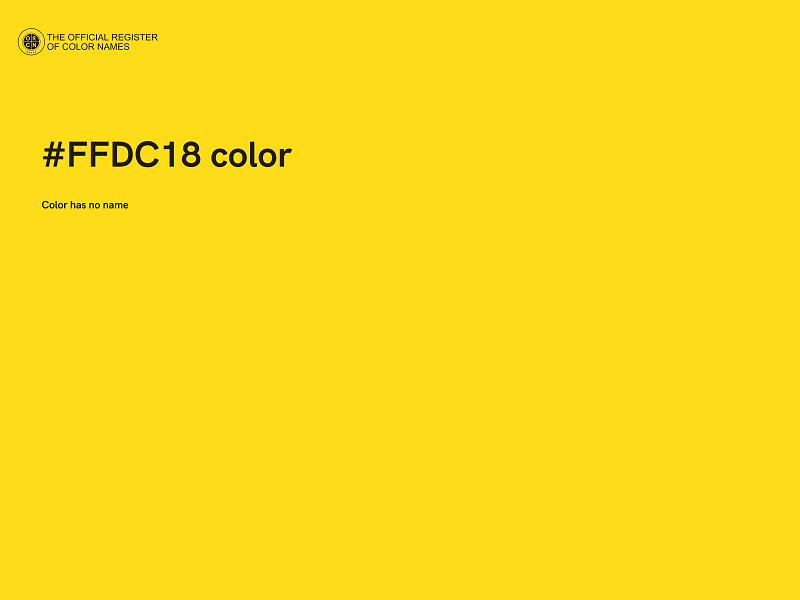 #FFDC18 color image