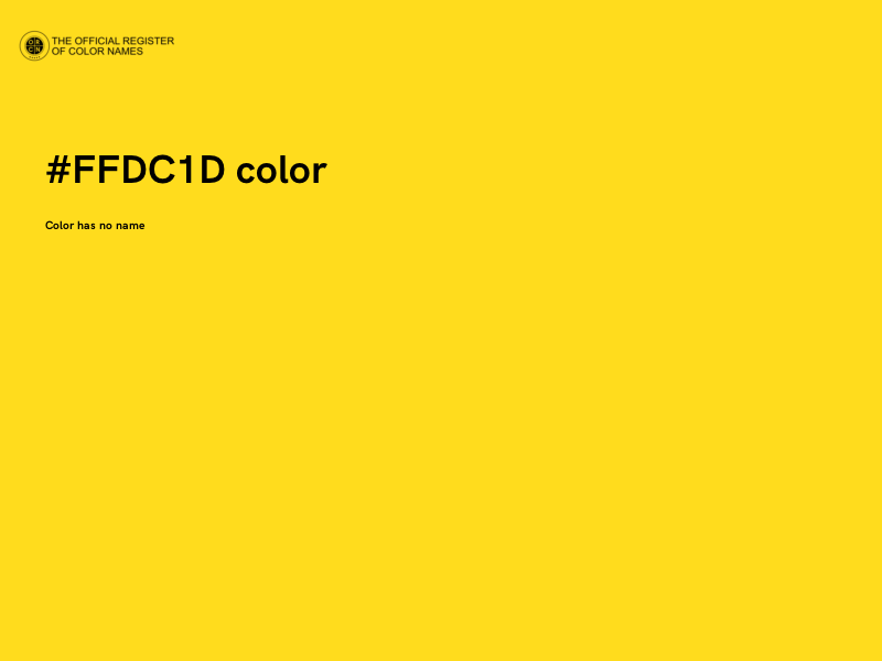 #FFDC1D color image