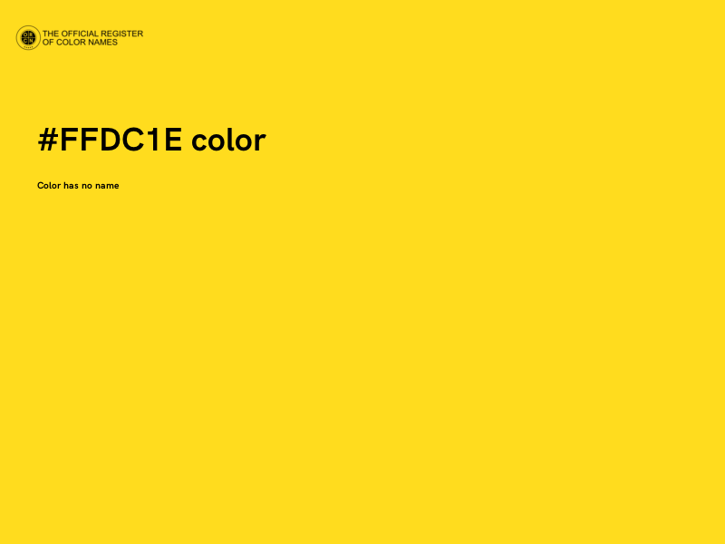 #FFDC1E color image