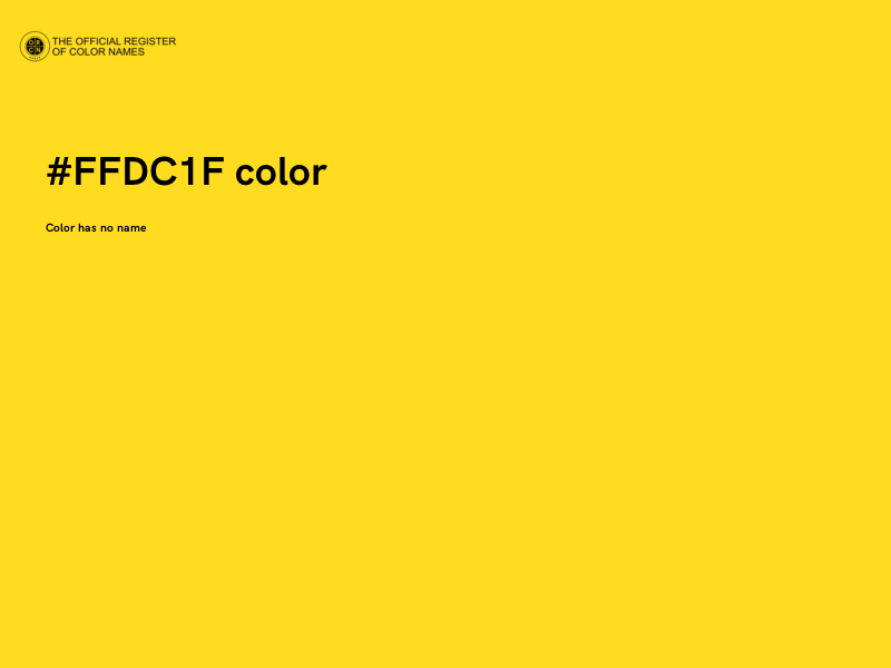 #FFDC1F color image