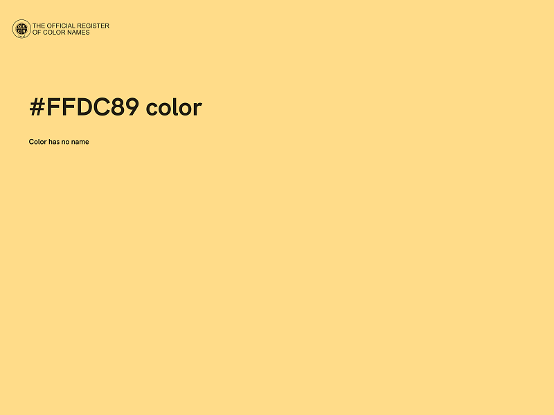 #FFDC89 color image