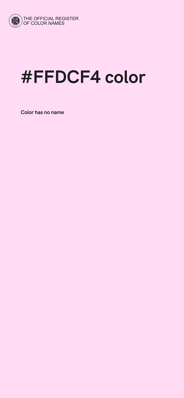 #FFDCF4 color image