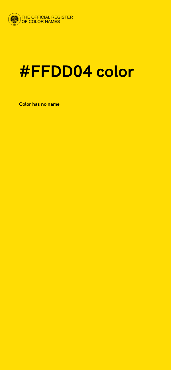 #FFDD04 color image