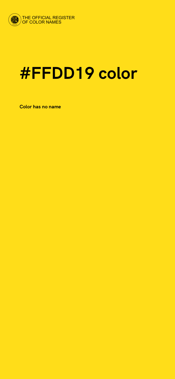 #FFDD19 color image