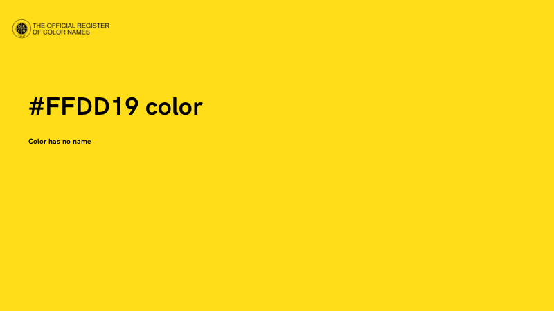 #FFDD19 color image