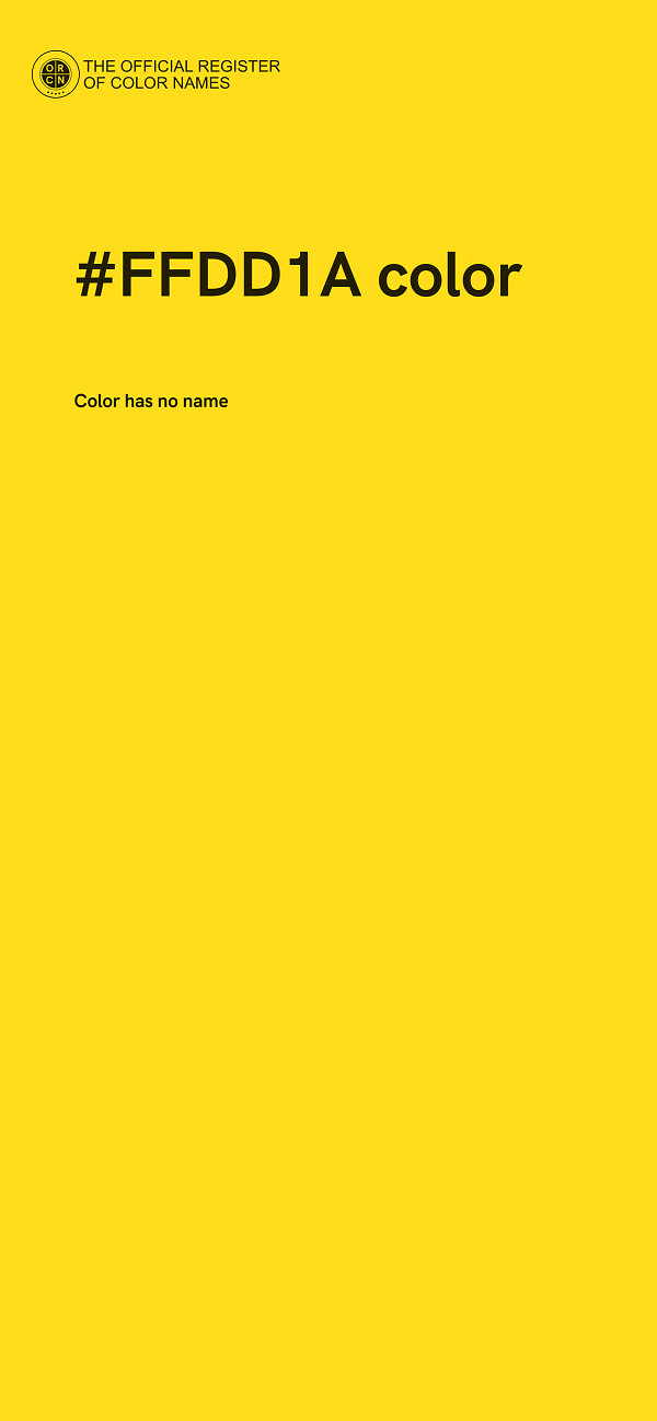 #FFDD1A color image
