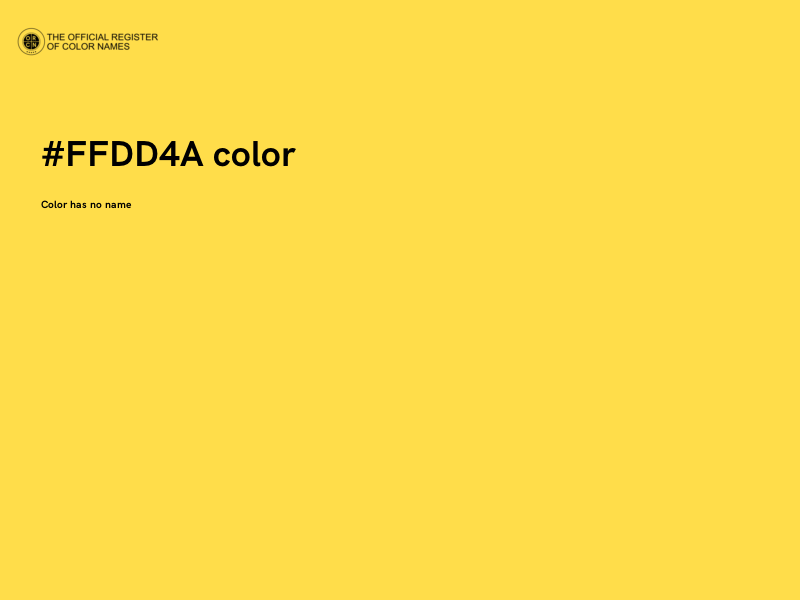 #FFDD4A color image