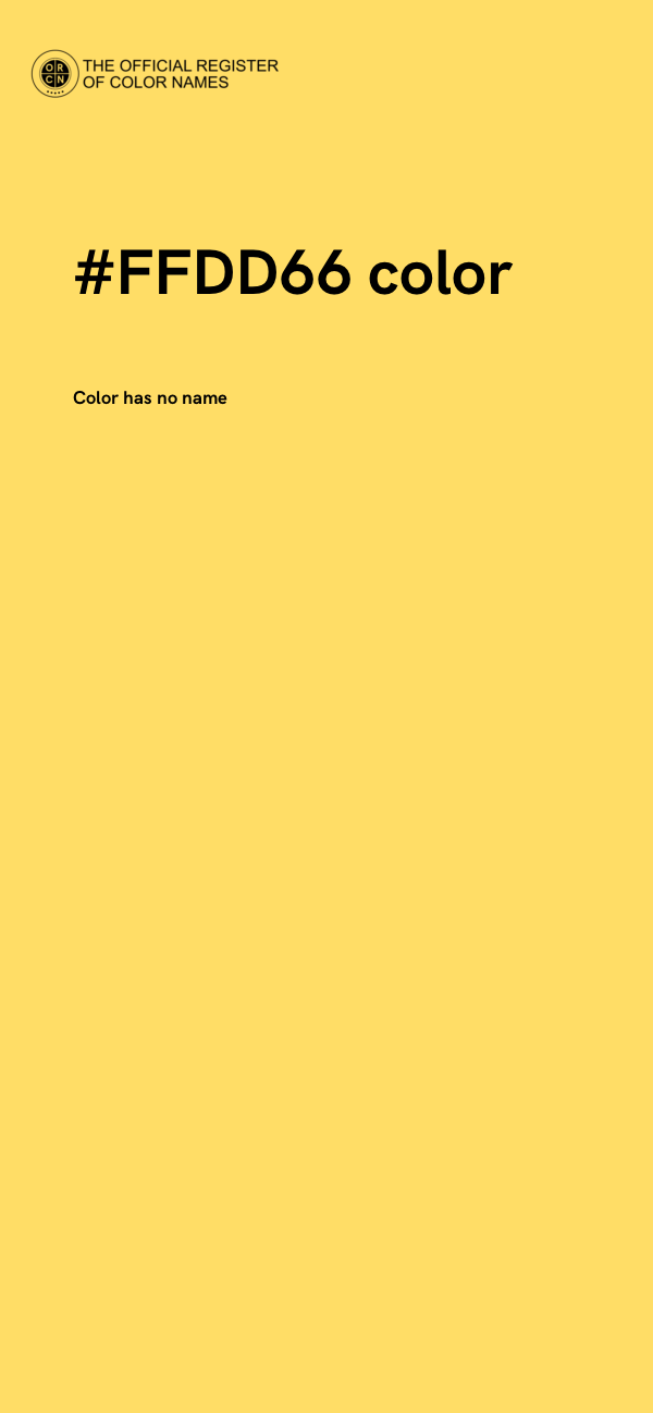 #FFDD66 color image