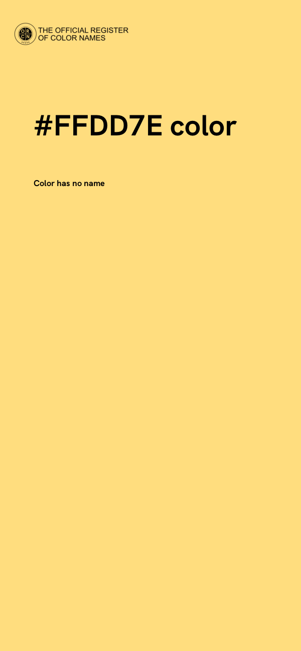 #FFDD7E color image