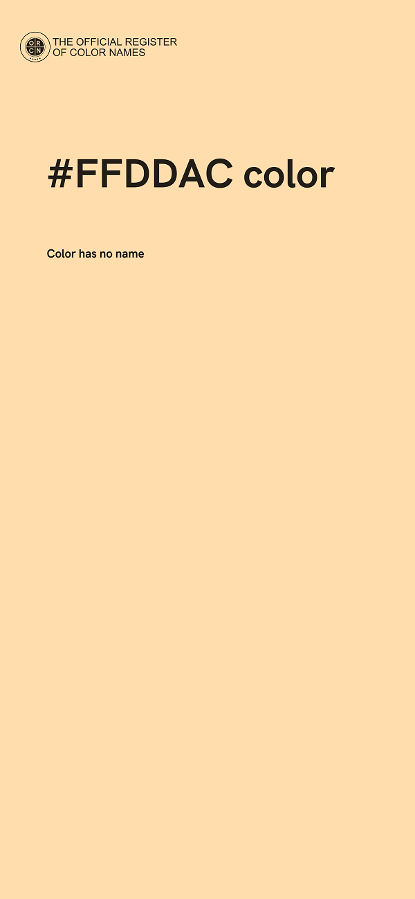 #FFDDAC color image