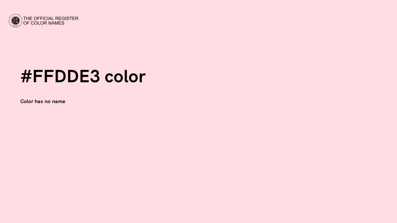 #FFDDE3 color image