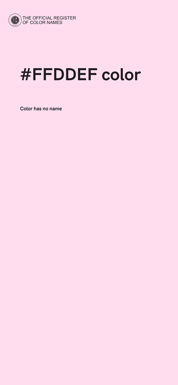 #FFDDEF color image