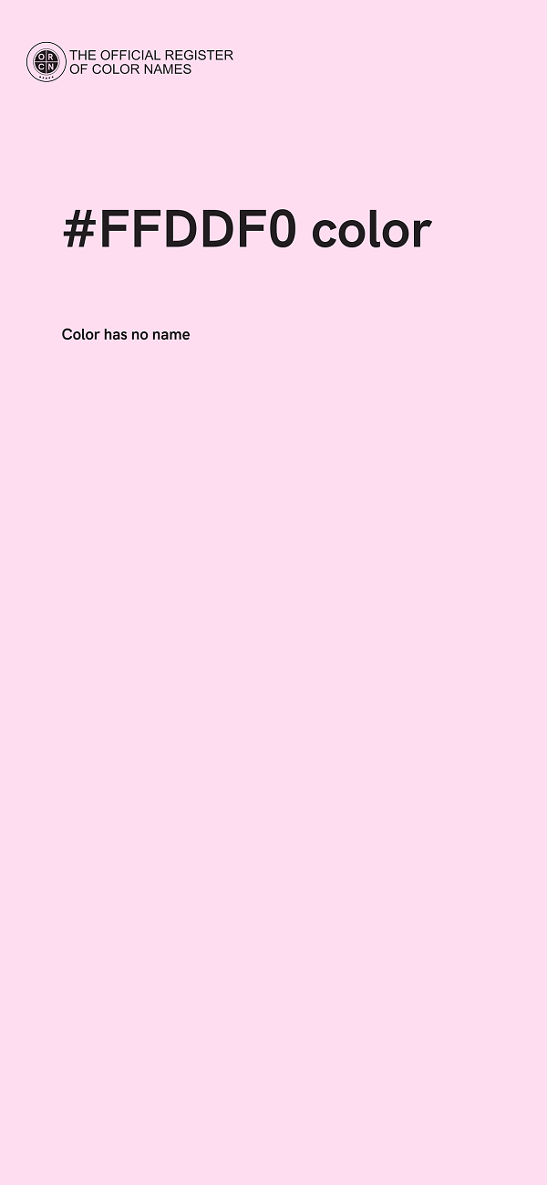 #FFDDF0 color image