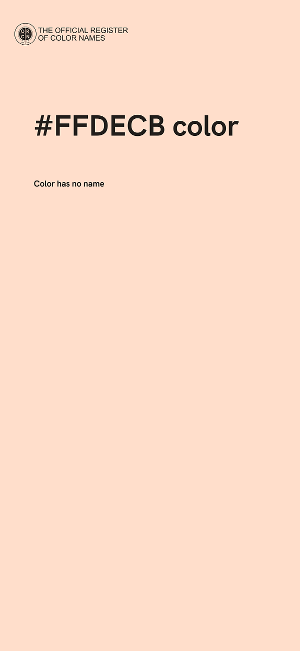 #FFDECB color image