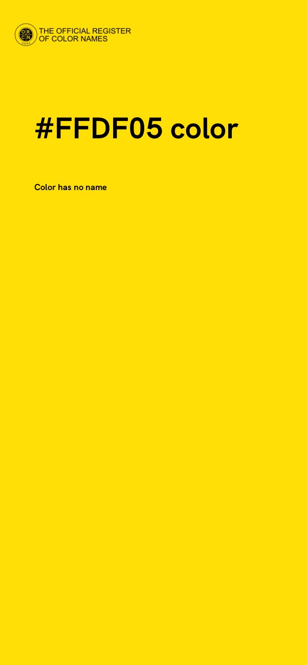 #FFDF05 color image