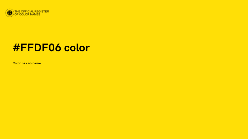 #FFDF06 color image